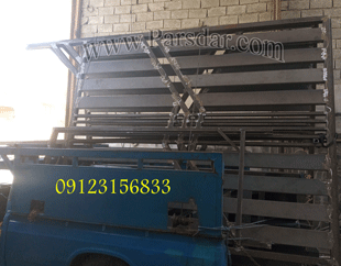 درب پارکینگی دو لنگه کشویی