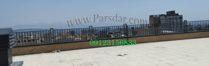 نرده فلزی پشت بام