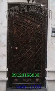 مدل درب فلزی پارکینگ شمالی
