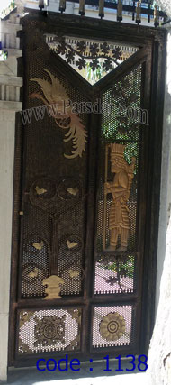 مدل درب فلزی پارکینگ جنوبی