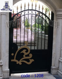 درب فلزی زیبا برای پارکینگ