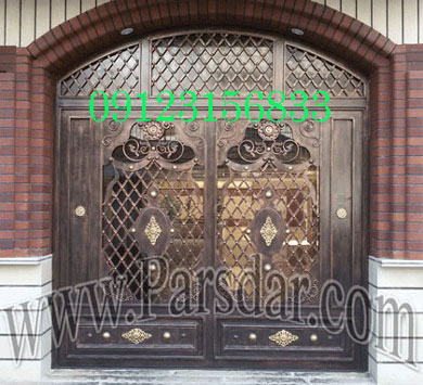درب فرفورژه کلاسیک دو لنگه و نفررو تهران