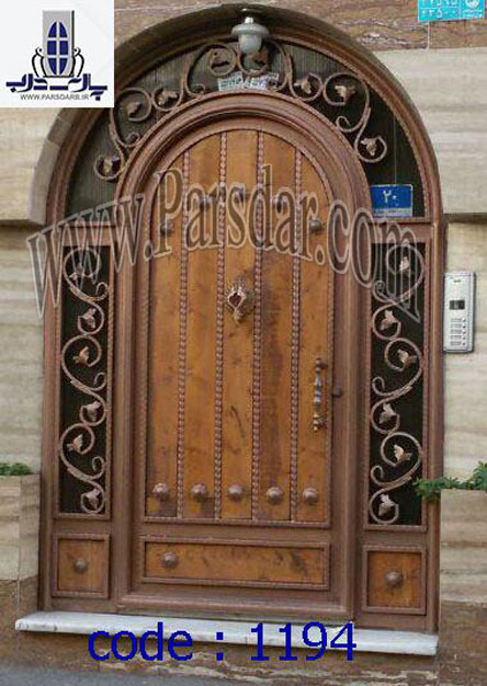 درب نفررو طرح چوب